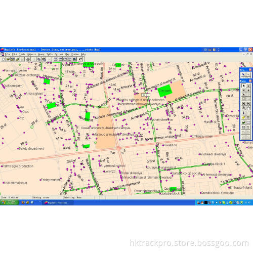 Professional Kuwait Digital Mapinfo Map Esri Shp Format Map